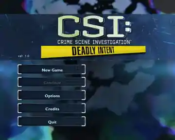 CSI Deadly Intent (USA) screen shot game playing